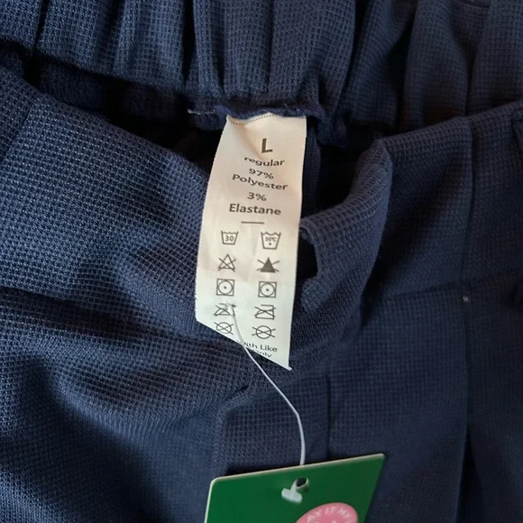 Halara Flex™ High Waisted Pocket Wide Leg Waffle Work Pants L Large - Picture 5 of 5